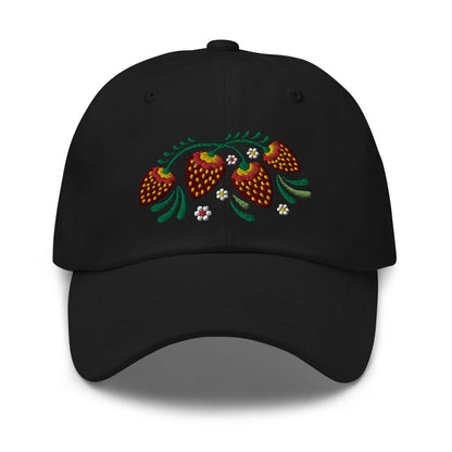 Russian Khokhloma Embroidered Dad Hat - The Global Wanderer