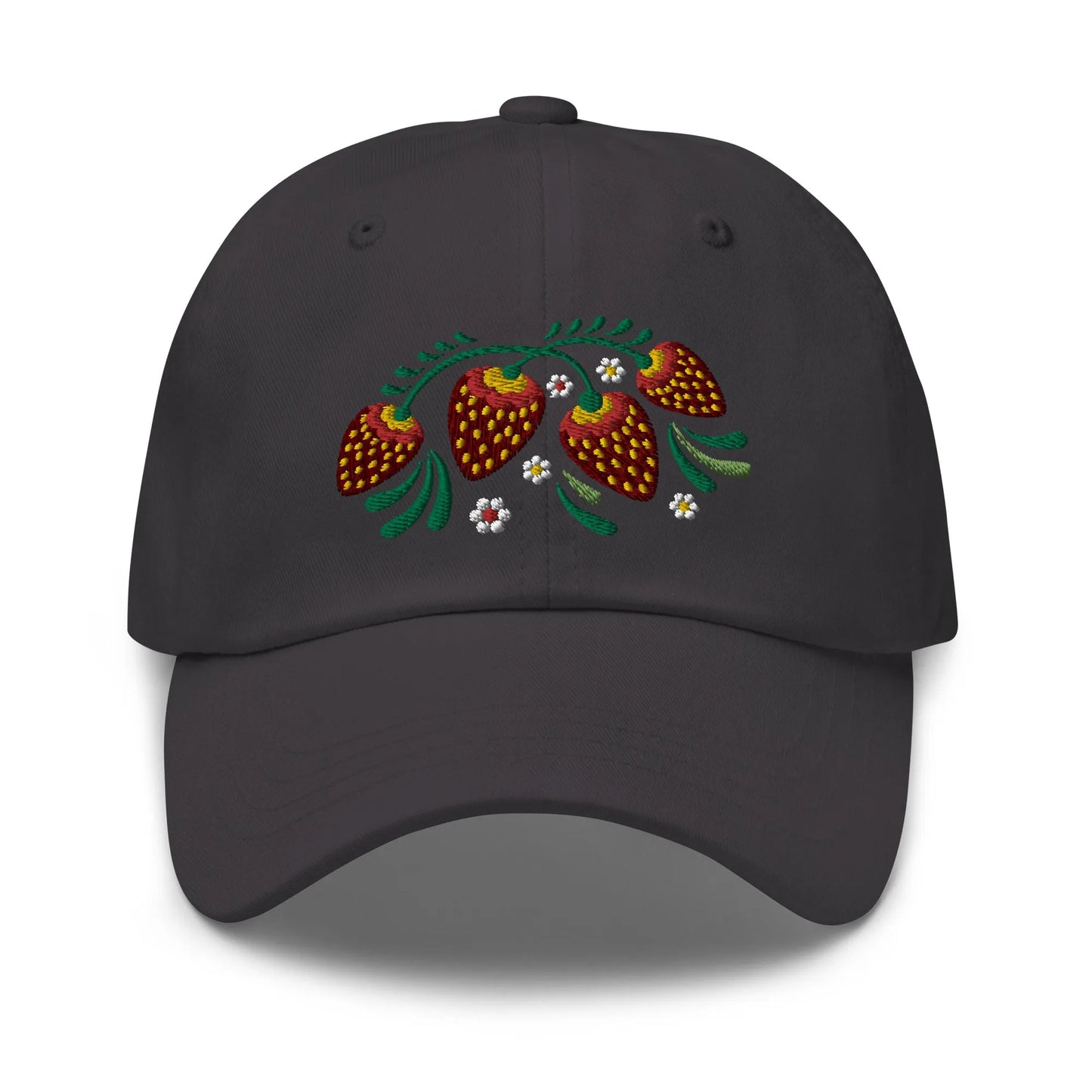 Russian Khokhloma Embroidered Dad Hat - The Global Wanderer