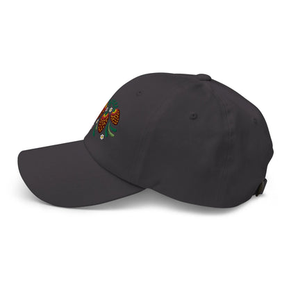 Russian Khokhloma Embroidered Dad Hat - The Global Wanderer