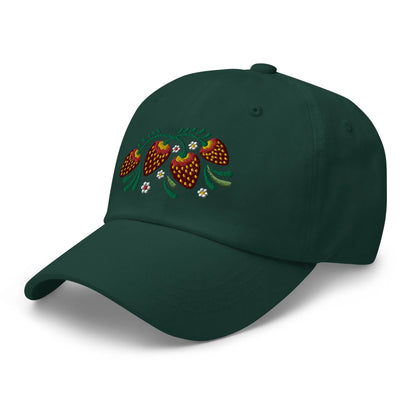 Russian Khokhloma Embroidered Dad Hat - The Global Wanderer