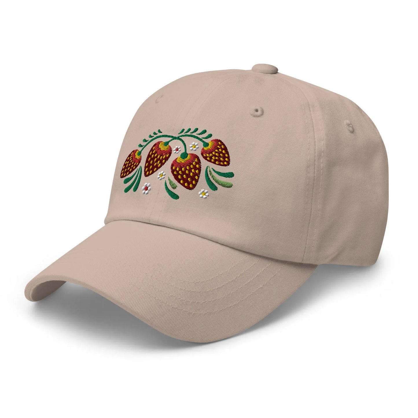 Russian Khokhloma Embroidered Dad Hat - The Global Wanderer