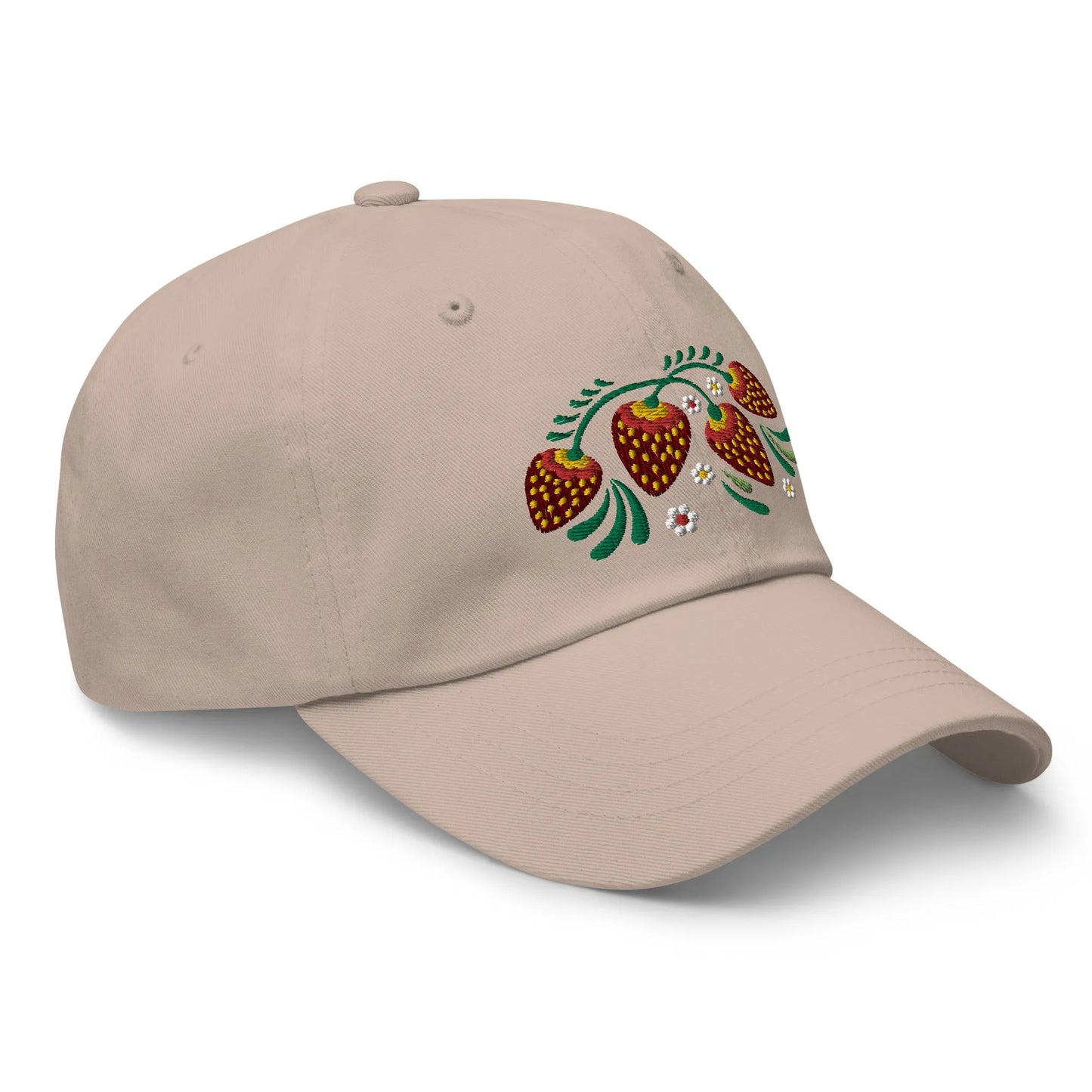 Russian Khokhloma Embroidered Dad Hat - The Global Wanderer