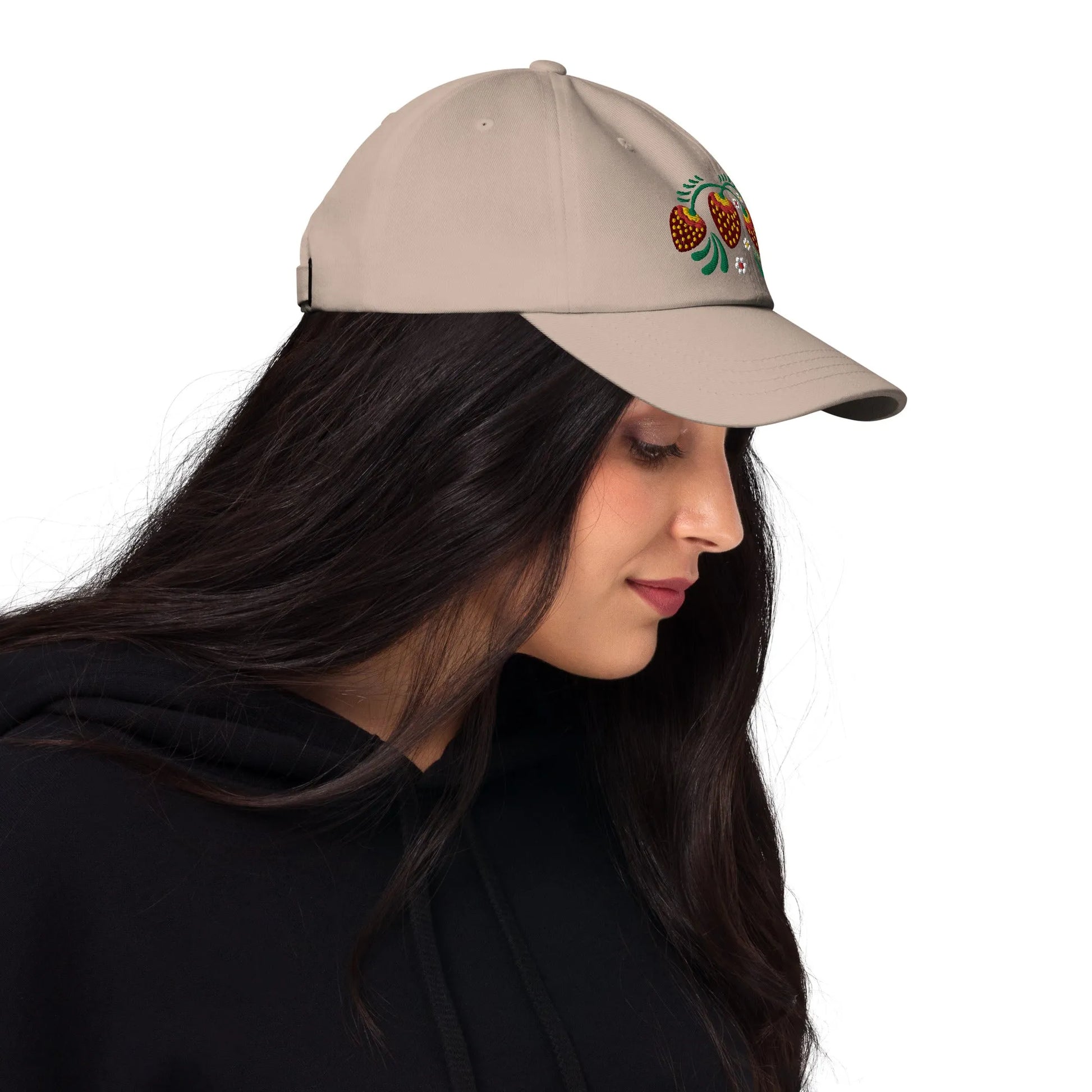 Russian Khokhloma Embroidered Dad Hat - The Global Wanderer