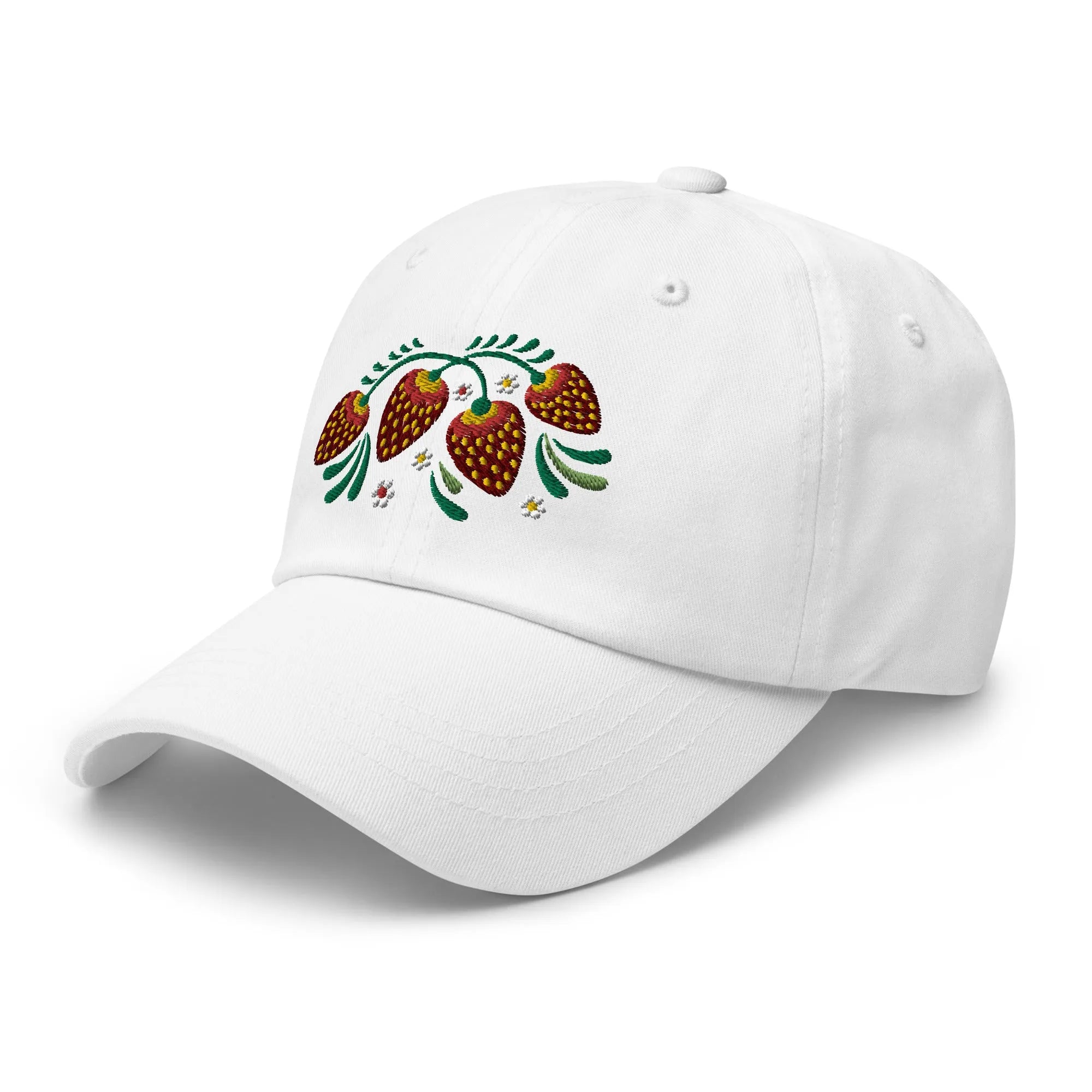 Russian Khokhloma Embroidered Dad Hat - The Global Wanderer