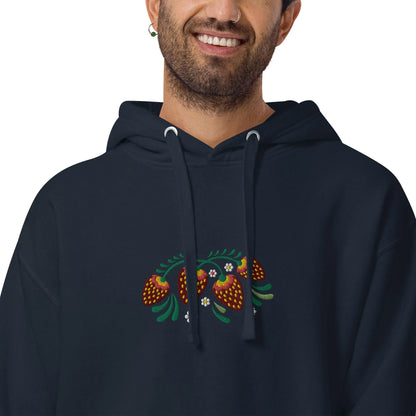 Russian Khokhloma Embroidered Hoodie - The Global Wanderer