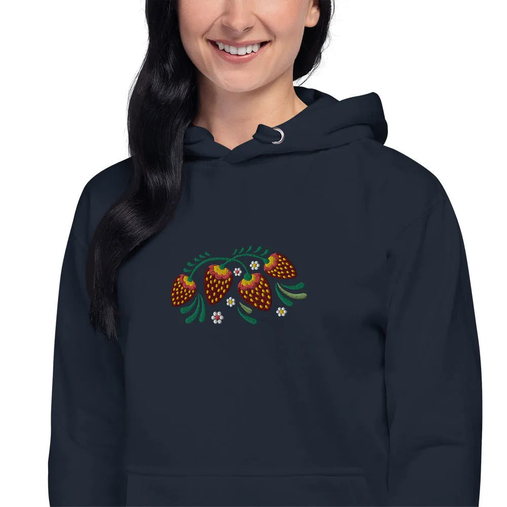 Russian Khokhloma Embroidered Hoodie - The Global Wanderer