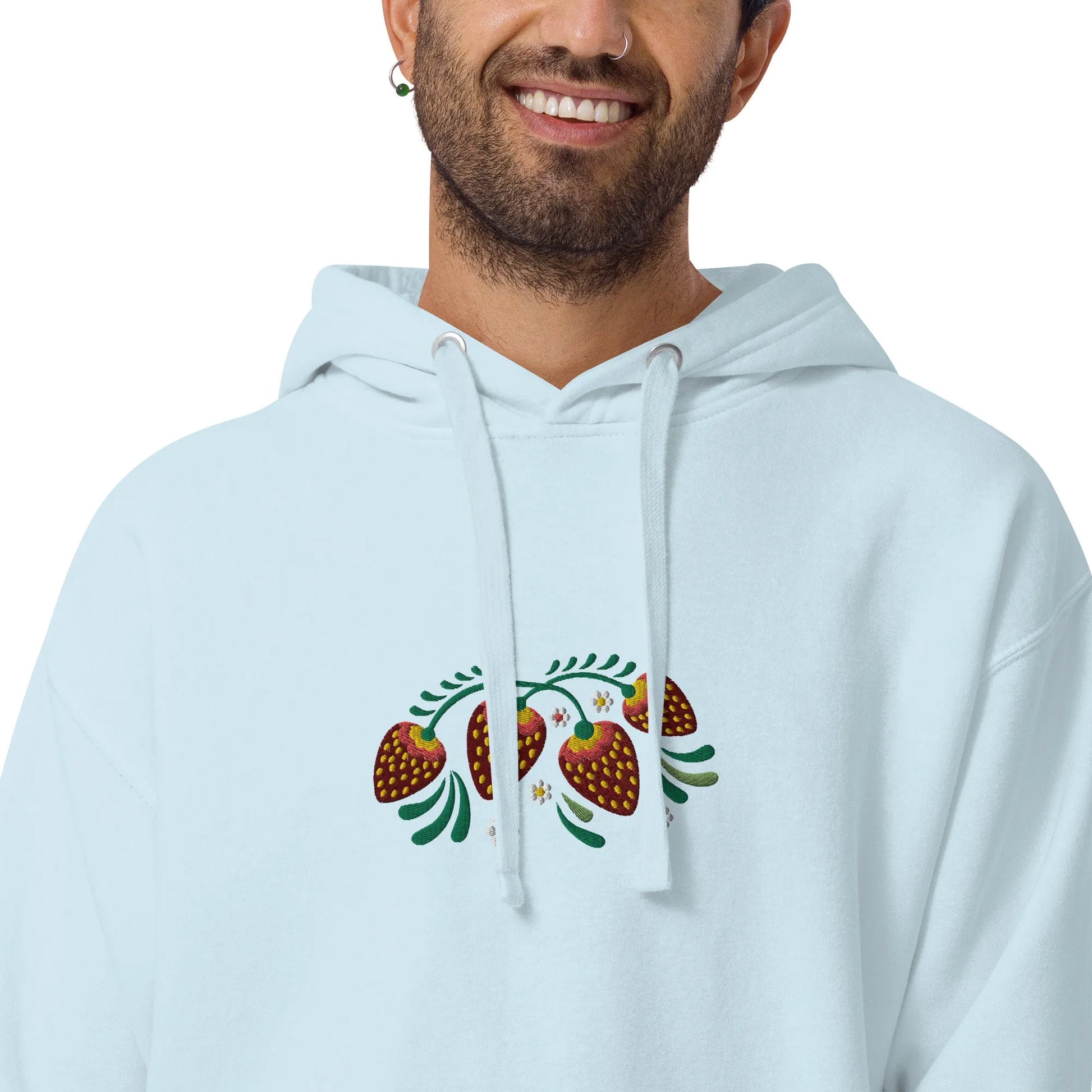 Russian Khokhloma Embroidered Hoodie - The Global Wanderer