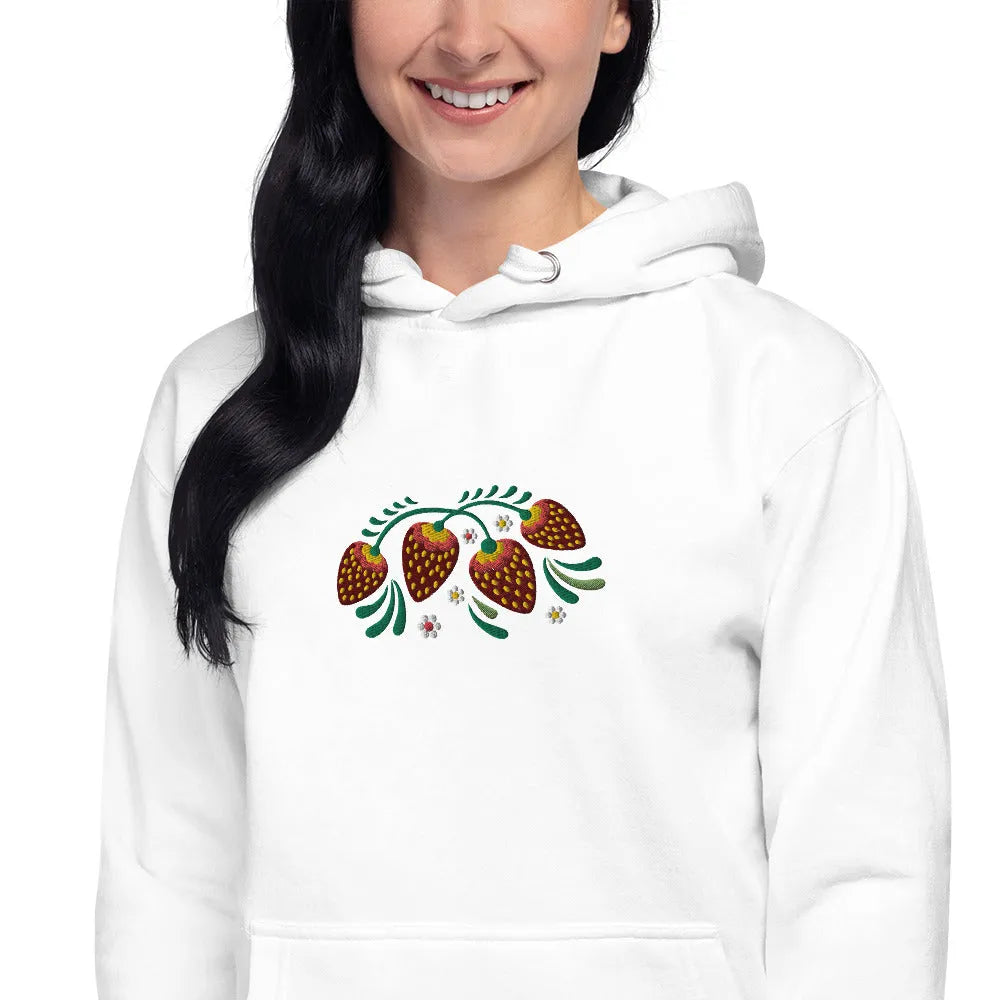 Russian Khokhloma Embroidered Hoodie - The Global Wanderer