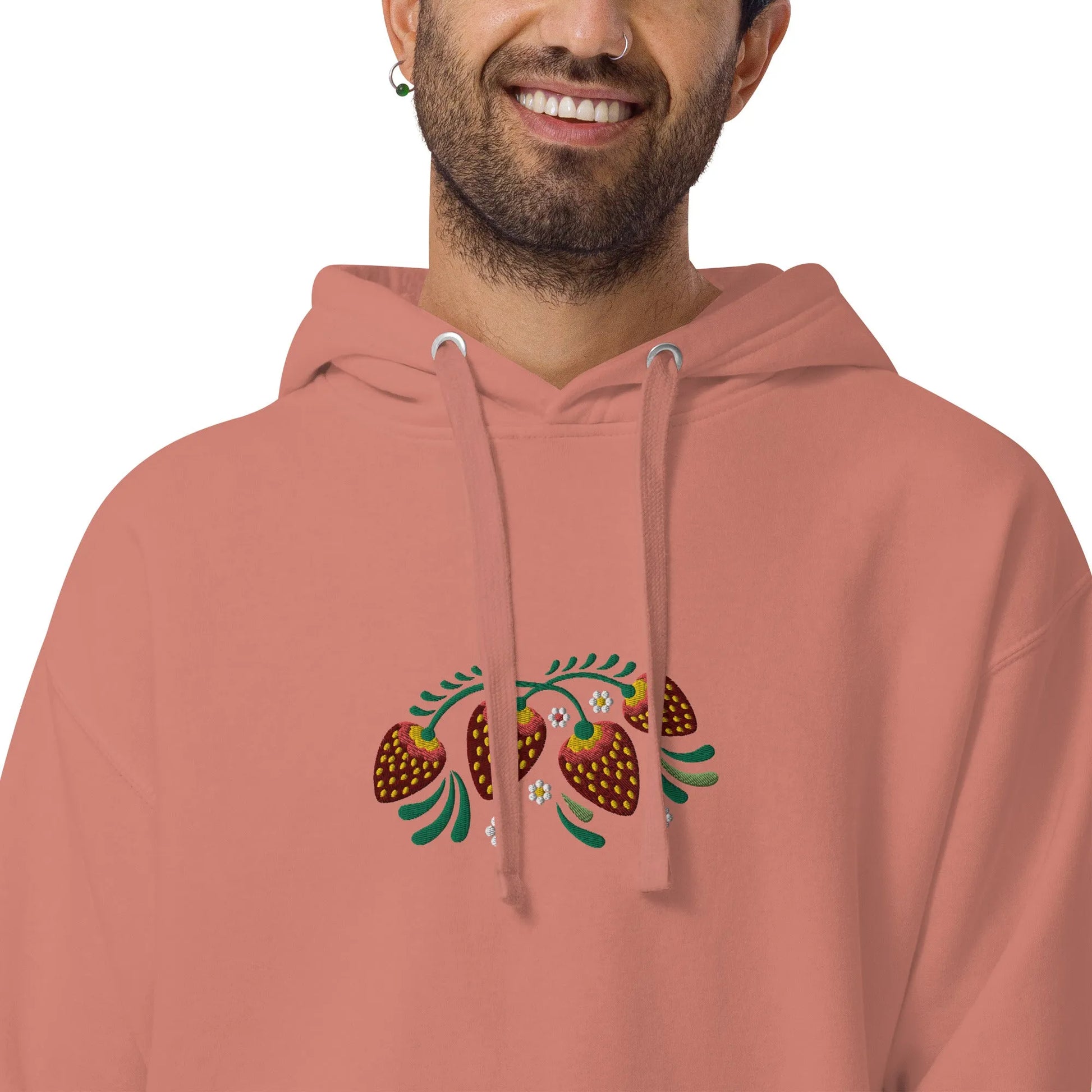 Russian Khokhloma Embroidered Hoodie - The Global Wanderer