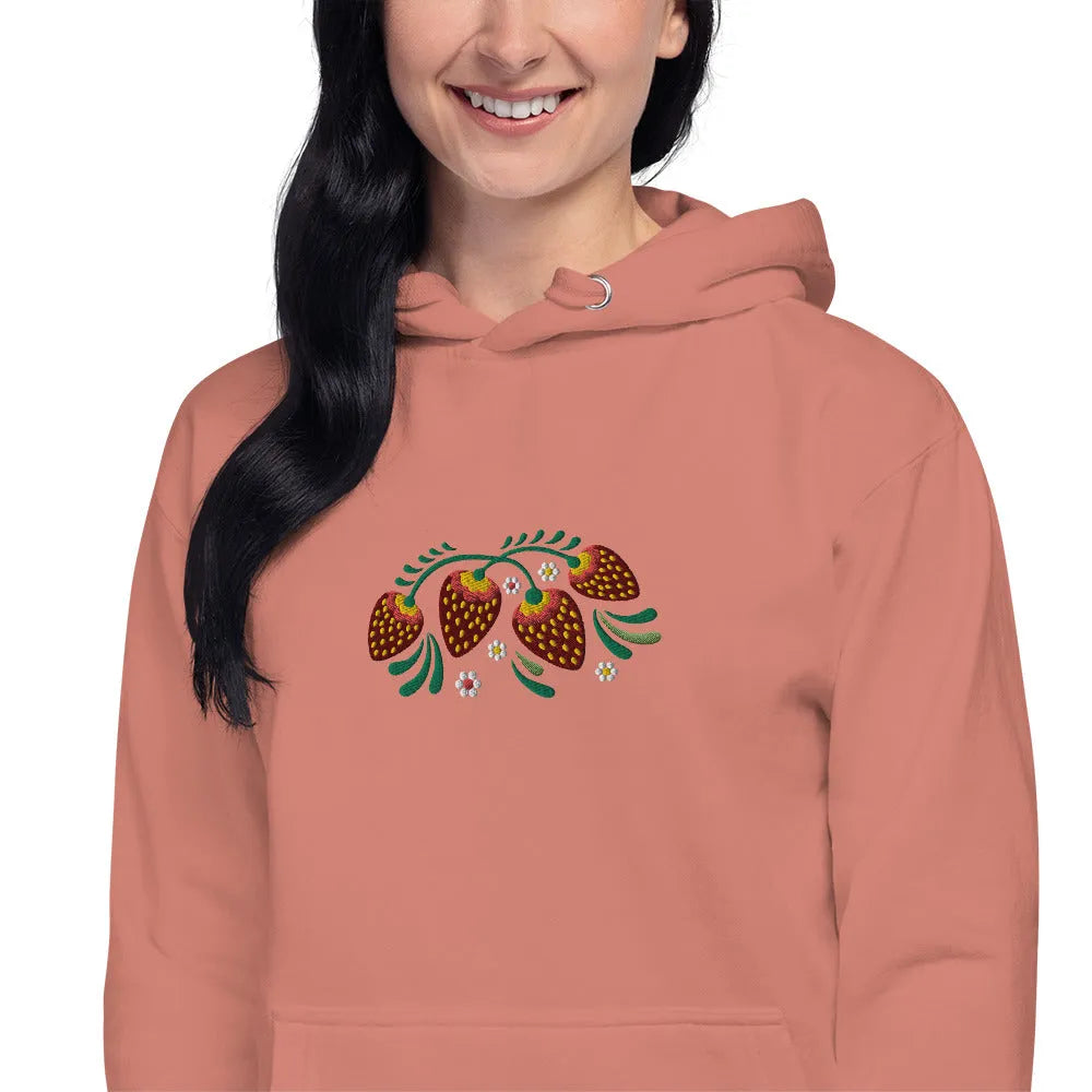 Russian Khokhloma Embroidered Hoodie - The Global Wanderer