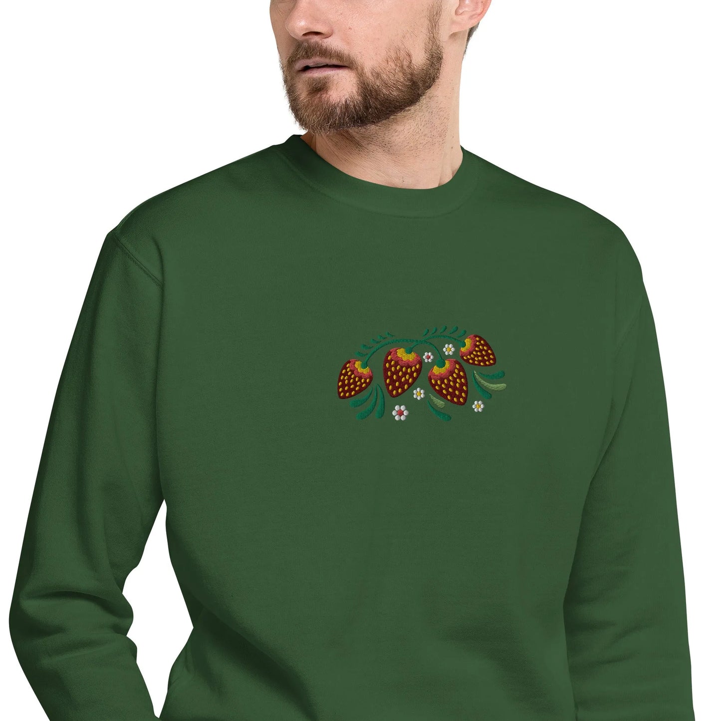 Russian Khokhloma Embroidered Sweatshirt - The Global Wanderer