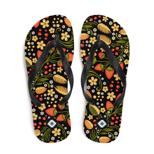 Russian Khokhloma Flip Flops - The Global Wanderer