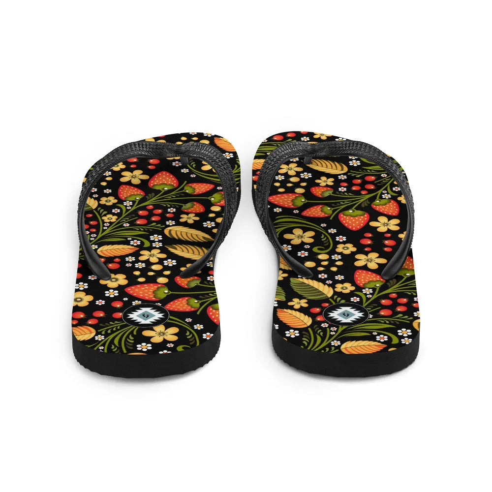 Russian Khokhloma Flip Flops - The Global Wanderer