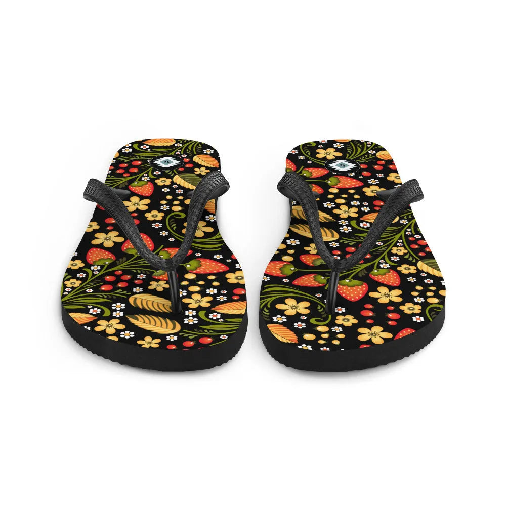 Russian Khokhloma Flip Flops - The Global Wanderer