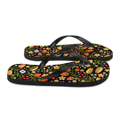 Russian Khokhloma Flip Flops - The Global Wanderer