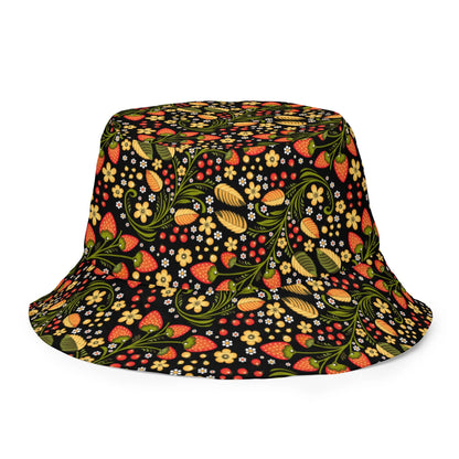 Russian Khokhloma Reversible Bucket Hat - The Global Wanderer