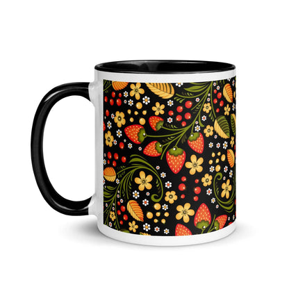 Russian Khokhloma Strawberry Mug - The Global Wanderer