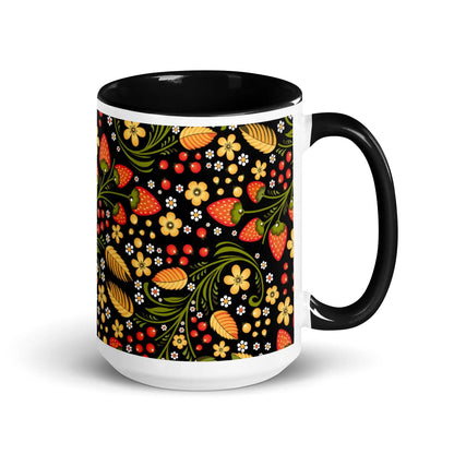 Russian Khokhloma Strawberry Mug - The Global Wanderer