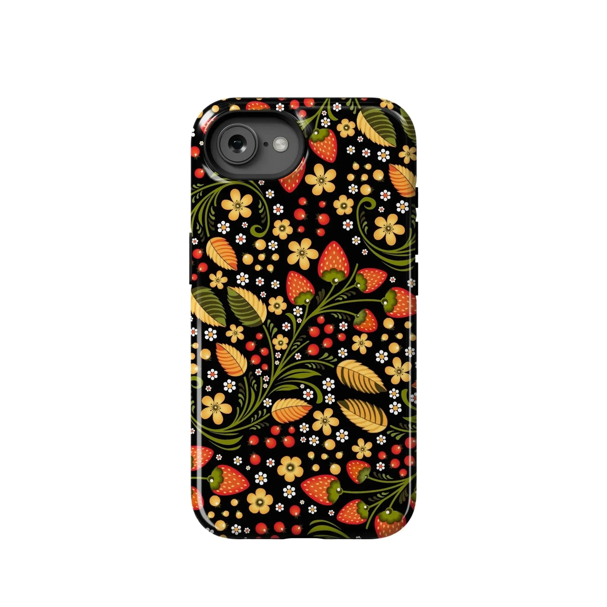 ガントウページ iPhoneケース デコ Moscow Berry Khokhloma iPhone Case | Globally Inspired MagSafe