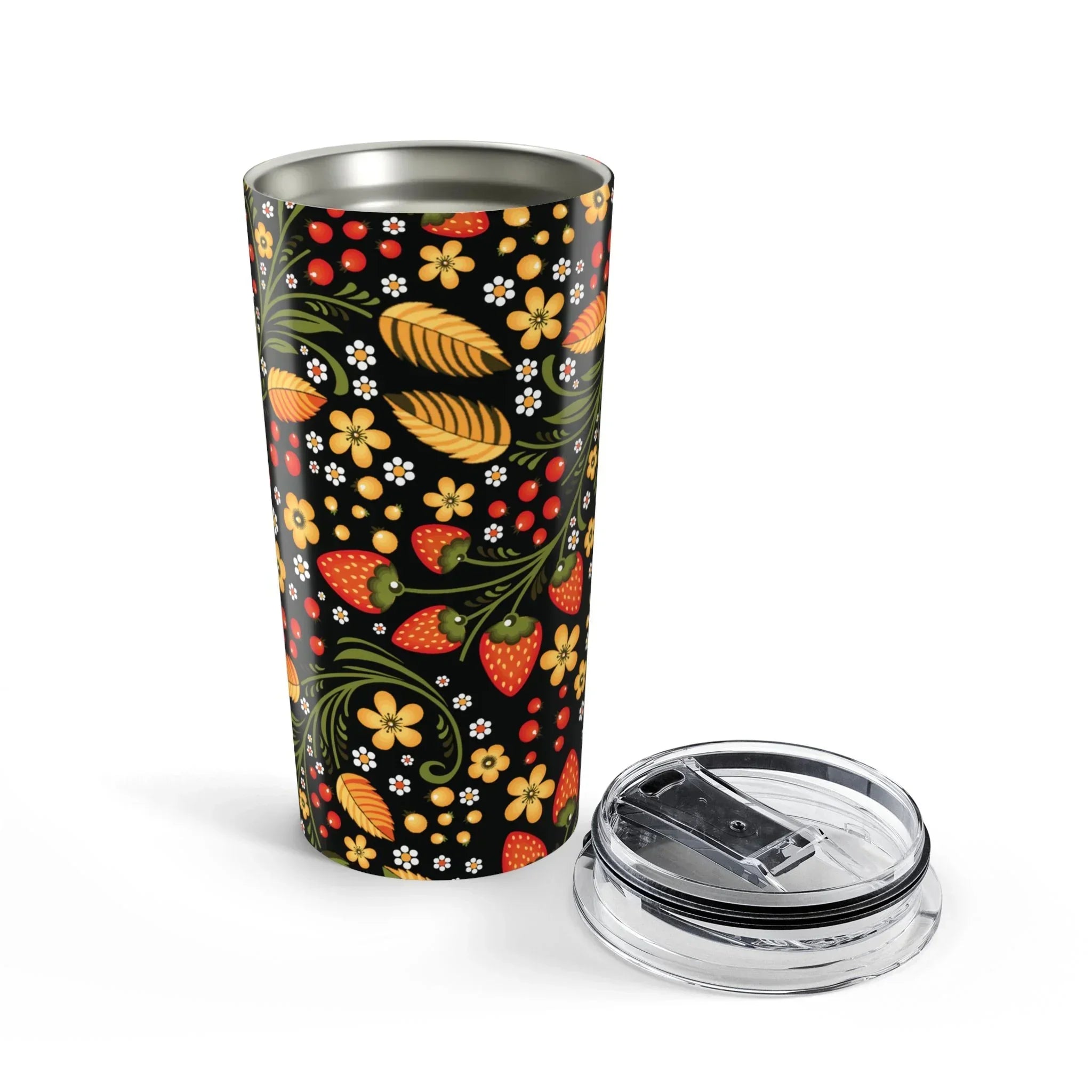 Russian Khokhloma Tumbler - The Global Wanderer