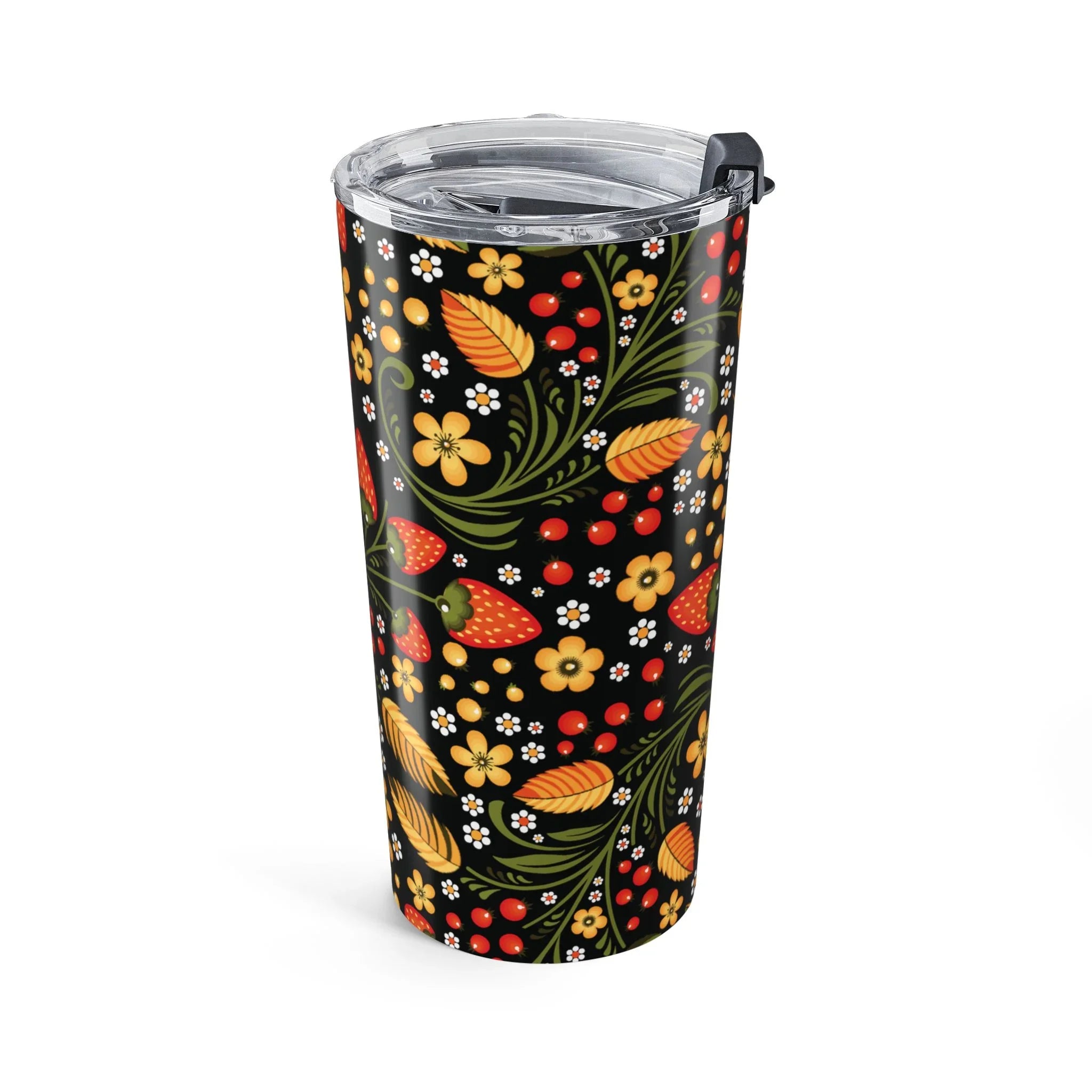 Russian Khokhloma Tumbler - The Global Wanderer