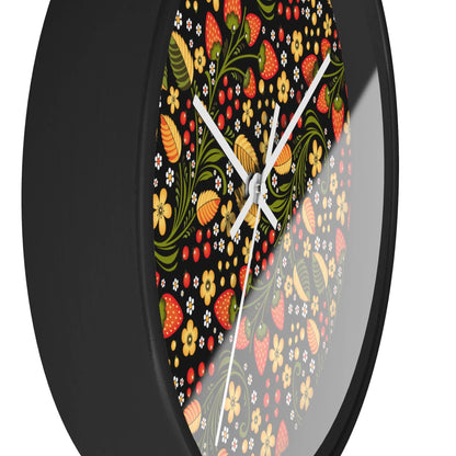 Russian Khokhloma Wall Clock - The Global Wanderer