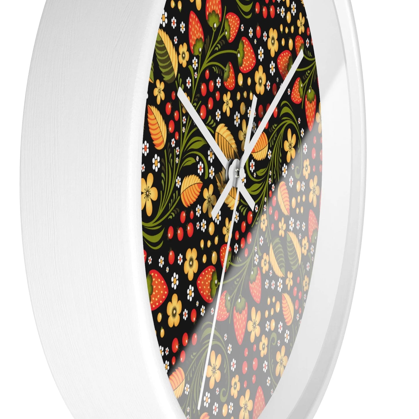 Russian Khokhloma Wall Clock - The Global Wanderer