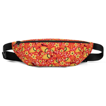 Russian Red Khokhloma Fanny Pack - The Global Wanderer