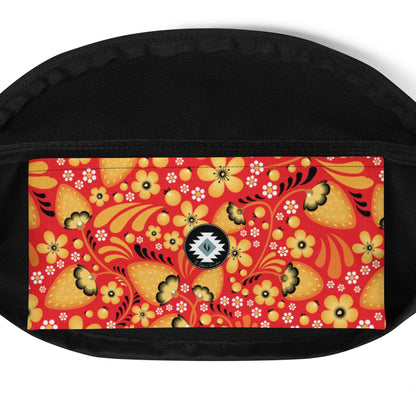 Russian Red Khokhloma Fanny Pack - The Global Wanderer