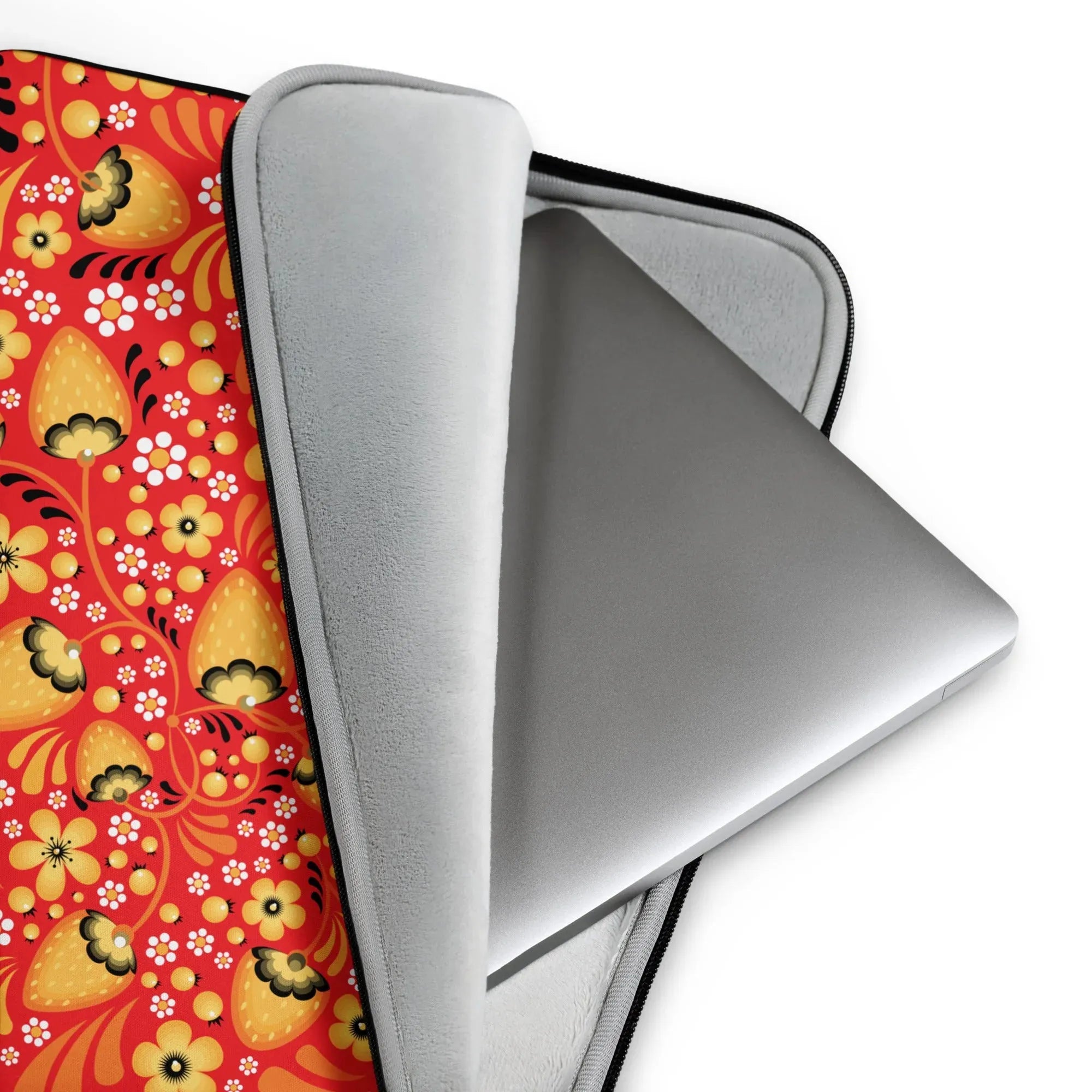 Russian Red Khokhloma Laptop Case - The Global Wanderer