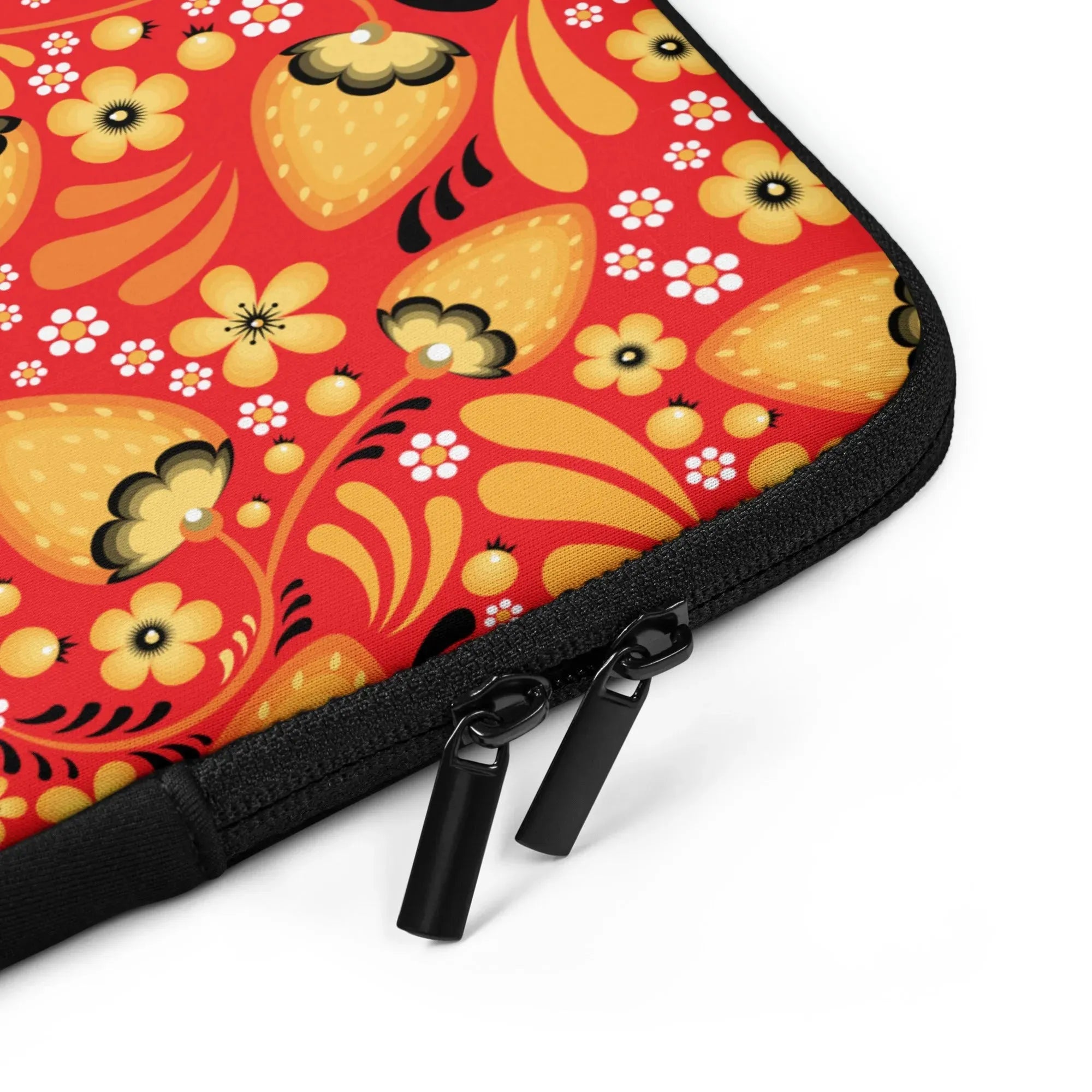Russian Red Khokhloma Laptop Case - The Global Wanderer