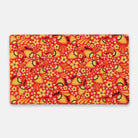 Russian Red Khokhloma Print Desk Mat - The Global Wanderer