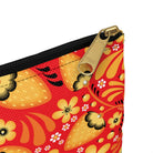 Russian Red Khokhloma Print Pouch - The Global Wanderer