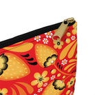 Russian Red Khokhloma Print Pouch - The Global Wanderer