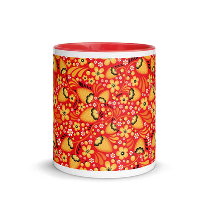 Russian Red Khokhloma Strawberry Mug - The Global Wanderer