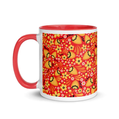 Russian Red Khokhloma Strawberry Mug - The Global Wanderer