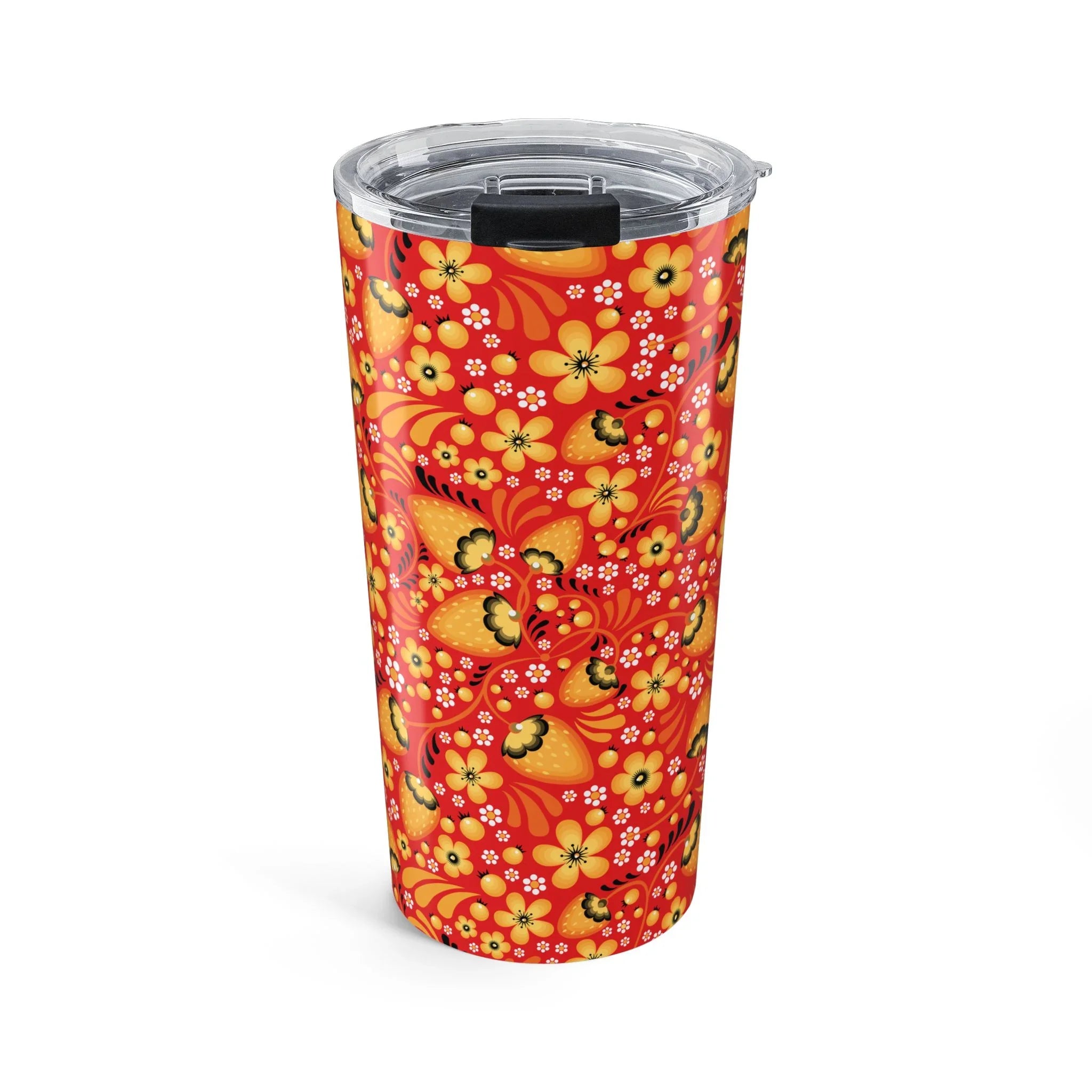 Russian Red Khokhloma Tumbler - The Global Wanderer