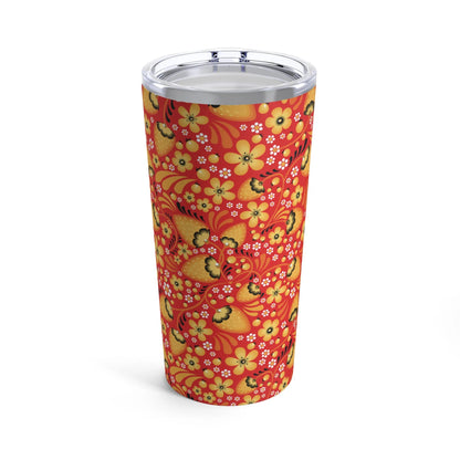 Russian Red Khokhloma Tumbler - The Global Wanderer