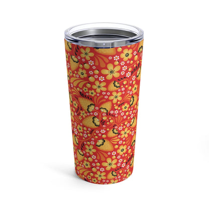 Russian Red Khokhloma Tumbler - The Global Wanderer