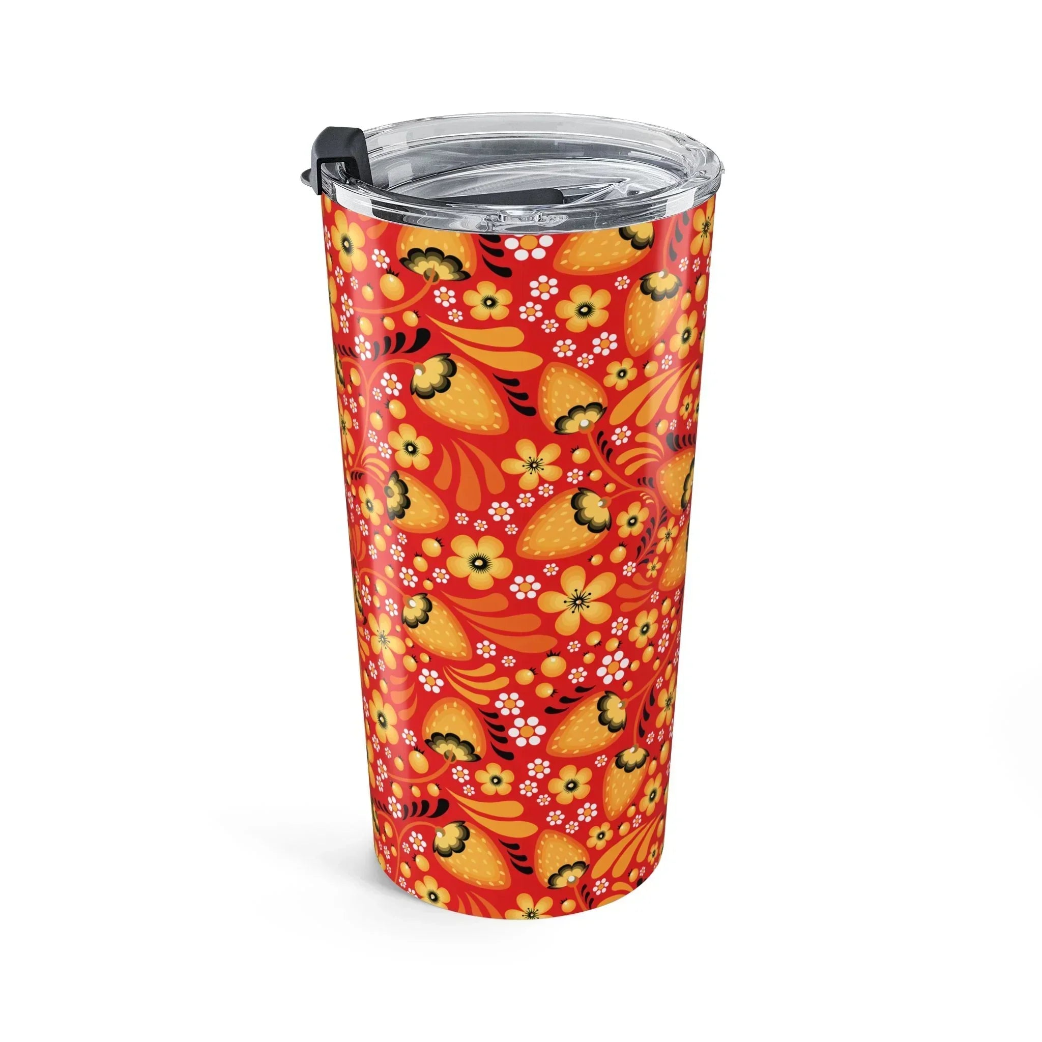 Russian Red Khokhloma Tumbler - The Global Wanderer