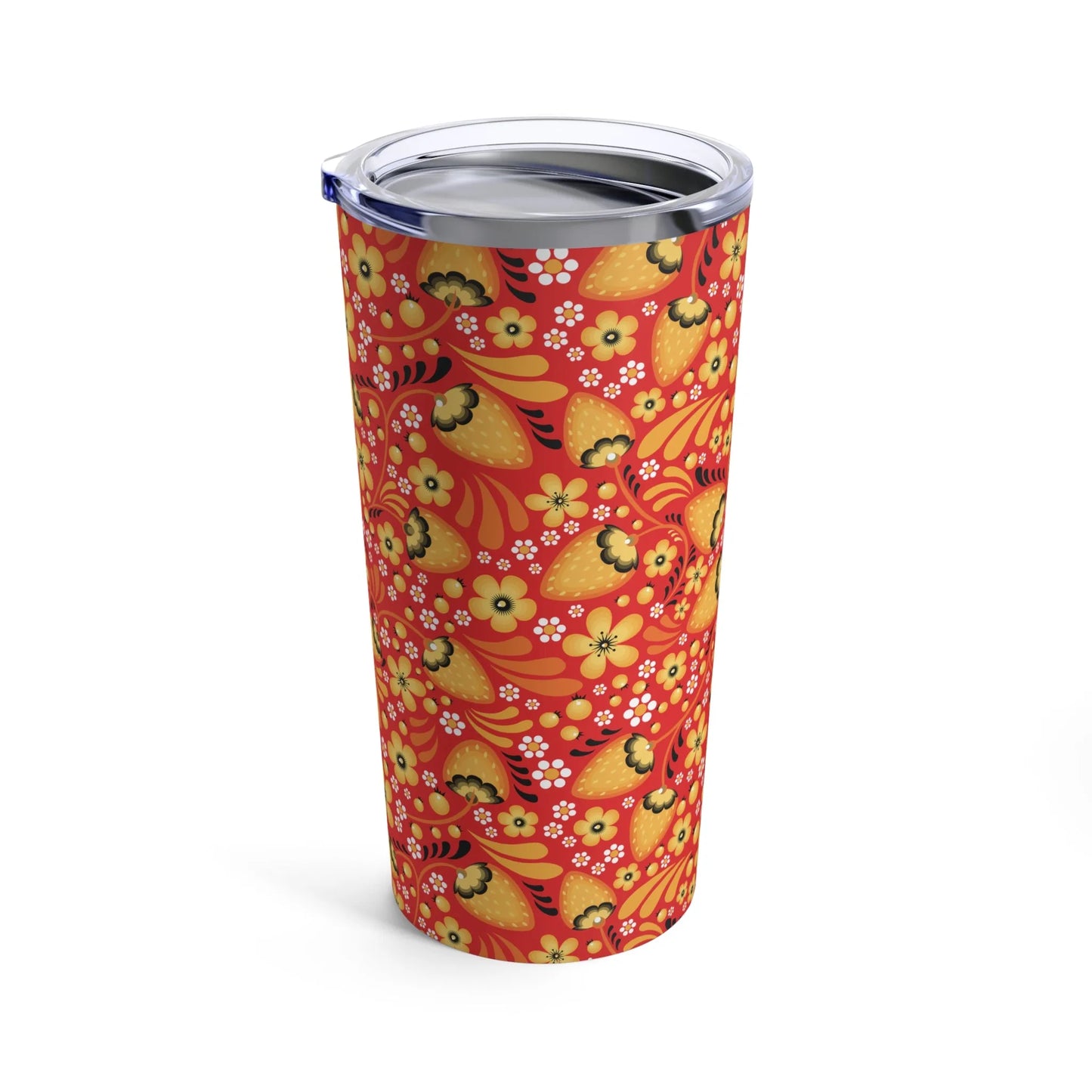 Russian Red Khokhloma Tumbler - The Global Wanderer