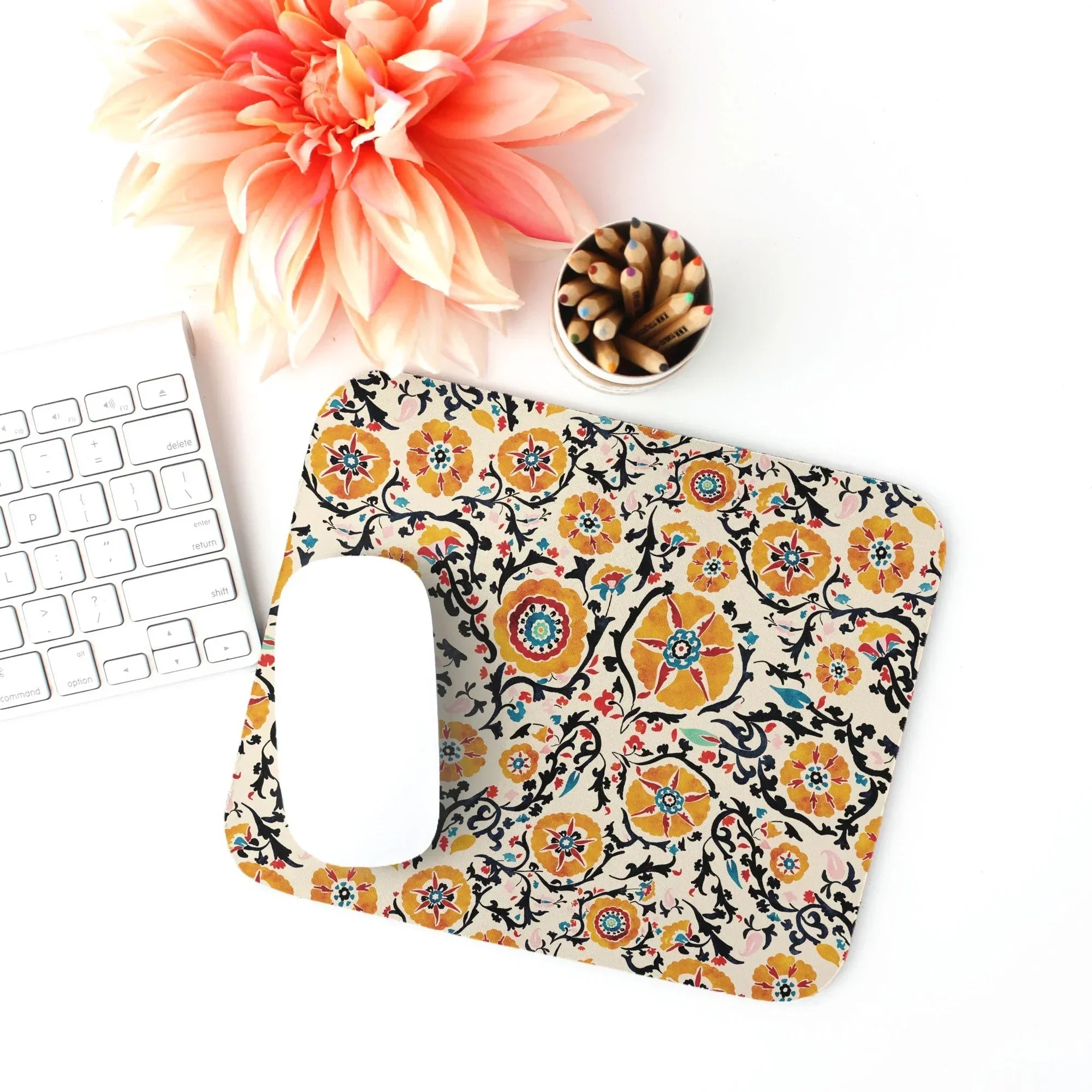 Samarkand Suzani Mouse Pad - The Global Wanderer