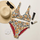 Samarkand Suzani Recycled High-Waisted Bikini - The Global Wanderer