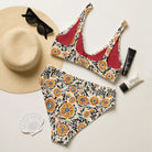 Samarkand Suzani Recycled High-Waisted Bikini - The Global Wanderer