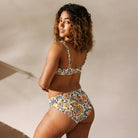 Samarkand Suzani Recycled High-Waisted Bikini - The Global Wanderer