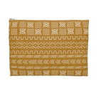 Savanna Ochre Mud Cloth Flat Pouch - The Global Wanderer