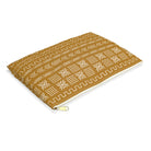 Savanna Ochre Mud Cloth Flat Pouch - The Global Wanderer