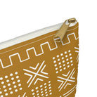 Savanna Ochre Mud Cloth Flat Pouch - The Global Wanderer