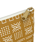 Savanna Ochre Mud Cloth Flat Pouch - The Global Wanderer