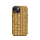 Savanna Ochre Mud Cloth iPhone Case - The Global Wanderer